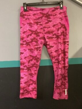 Reebok Girls Pink Camo Leggings